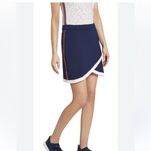 Peter Millar NWT Navy Skort with Red and White Trim Size M